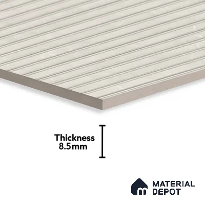 Punch Wall Tile TL 06169 B Flutura Elegance Silver Comb 4 ft x 2 ft Vitrified Lustera Effect Feather Feel Matte Finish - 8.5 mm | Suitable for Living Room, Bedroom, Bathroom (Sample)