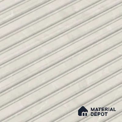 Punch Wall Tile TL 06169 B Flutura Elegance Silver Comb 4 ft x 2 ft Vitrified Lustera Effect Feather Feel Matte Finish - 8.5 mm | Suitable for Living Room, Bedroom, Bathroom (Sample)