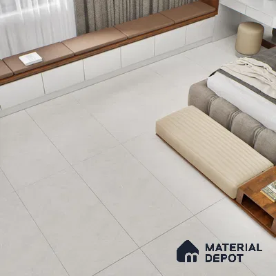 Marble Wall & Floor Tile TL 06169 Flutura Elegance Silver 4 ft x 2 ft Vitrified Lustera Effect Feather Feel Matte Finish - 8.5 mm | 5 Random Design | Suitable for Living Room, Bedroom, Bathroom (Sample)