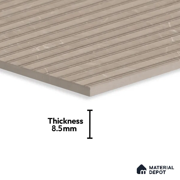 Punch Wall Tile TL 06171 B Flutura Elegance Avario Comb 4 ft x 2 ft Vitrified Lustera Effect Feather Feel Matte Finish - 8.5 mm | Suitable for Living Room, Bedroom, Bathroom (Sample)