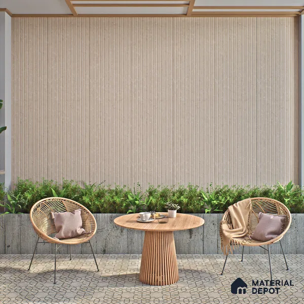 Punch Wall Tile TL 06171 B Flutura Elegance Avario Comb 4 ft x 2 ft Vitrified Lustera Effect Feather Feel Matte Finish - 8.5 mm | Suitable for Living Room, Bedroom, Bathroom (Sample)