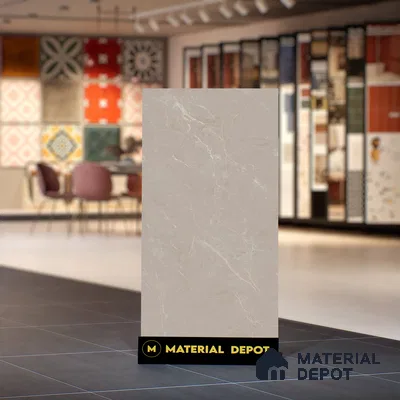 Marble Wall & Floor Tile TL 06171 Flutura Elegance Avario 4 ft x 2 ft Vitrified Lustera Effect Feather Feel Matte Finish - 8.5 mm | 5 Random Design | Suitable for Living Room, Bedroom, Bathroom (Sample)