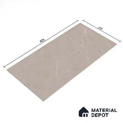 Marble Wall & Floor Tile TL 06171 Flutura Elegance Avario 4 ft x 2 ft Vitrified Lustera Effect Feather Feel Matte Finish - 8.5 mm | 5 Random Design | Suitable for Living Room, Bedroom, Bathroom (Sample)