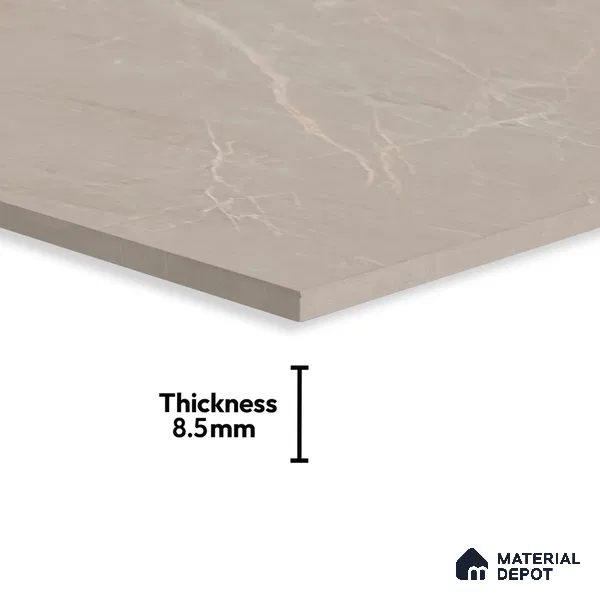 Marble Wall & Floor Tile TL 06171 Flutura Elegance Avario 4 ft x 2 ft Vitrified Lustera Effect Feather Feel Matte Finish - 8.5 mm | 5 Random Design | Suitable for Living Room, Bedroom, Bathroom (Sample)