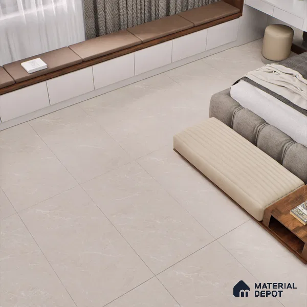 Marble Wall & Floor Tile TL 06171 Flutura Elegance Avario 4 ft x 2 ft Vitrified Lustera Effect Feather Feel Matte Finish - 8.5 mm | 5 Random Design | Suitable for Living Room, Bedroom, Bathroom (Sample)