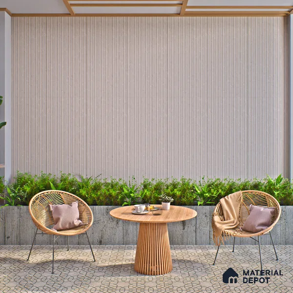 Punch Wall Tile TL 06172 B Flutura Elegance Pearla Comb 4 ft x 2 ft Vitrified Lustera Effect Feather Feel Matte Finish - 8.5 mm | Suitable for Living Room, Bedroom, Bathroom (Sample)