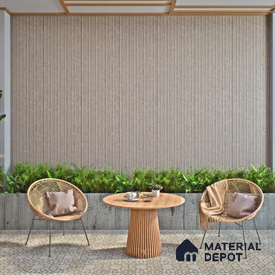 Punch Wall Tile TL 06173 B Flutura Elegance Fog Comb 4 ft x 2 ft Vitrified Lustera Effect Feather Feel Matte Finish - 8.5 mm | Suitable for Living Room, Bedroom, Bathroom (Sample)
