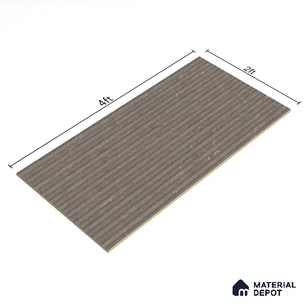 Punch Wall Tile TL 06173 B Flutura Elegance Fog Comb 4 ft x 2 ft Vitrified Lustera Effect Feather Feel Matte Finish - 8.5 mm | Suitable for Living Room, Bedroom, Bathroom (Sample)