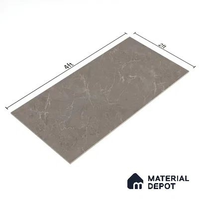 Marble Wall & Floor Tile TL 06173 Flutura Elegance Fog 4 ft x 2 ft Vitrified Lustera Effect Feather Feel Matte Finish - 8.5 mm | 5 Random Design | Suitable for Living Room, Bedroom, Bathroom (Sample)