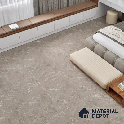 Marble Wall & Floor Tile TL 06173 Flutura Elegance Fog 4 ft x 2 ft Vitrified Lustera Effect Feather Feel Matte Finish - 8.5 mm | 5 Random Design | Suitable for Living Room, Bedroom, Bathroom (Sample)