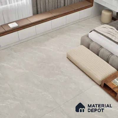 Marble Wall & Floor Tile TL 06174 Flutura Extreme Pearla 4 ft x 2 ft Vitrified Lustera Effect Feather Feel Matte Finish - 8.5 mm | 6 Random Design | Suitable for Living Room, Bedroom, Bathroom (Sample)