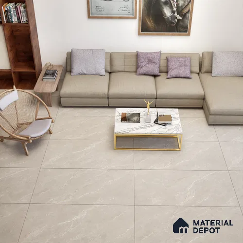 Marble Wall & Floor Tile TL 06174 Flutura Extreme Pearla 4 ft x 2 ft Vitrified Lustera Effect Feather Feel Matte Finish - 8.5 mm | 6 Random Design | Suitable for Living Room, Bedroom, Bathroom