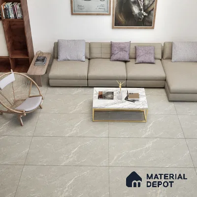 Marble Wall & Floor Tile TL 06175 Flutura Extreme Grigio 4 ft x 2 ft Vitrified Lustera Effect Feather Feel Matte Finish - 8.5 mm | 6 Random Design | Suitable for Living Room, Bedroom, Bathroom (Sample)