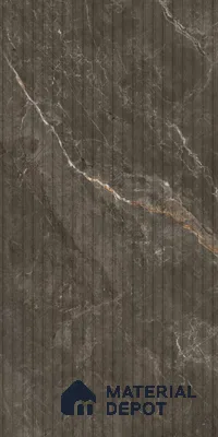 Punch Wall Tile TL 06176 B Flutura Extreme Tabacco Comb 4 ft x 2 ft Vitrified Lustera Effect Feather Feel Matte Finish - 8.5 mm | Suitable for Living Room, Bedroom, Bathroom