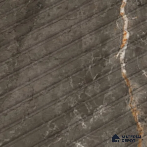 Punch Wall Tile TL 06176 B Flutura Extreme Tabacco Comb 4 ft x 2 ft Vitrified Lustera Effect Feather Feel Matte Finish - 8.5 mm | Suitable for Living Room, Bedroom, Bathroom