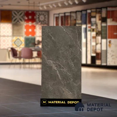 Marble Wall & Floor Tile TL 06176 Flutura Extreme Tabacco 4 ft x 2 ft Vitrified Lustera Effect Feather Feel Matte Finish - 8.5 mm | 6 Random Design | Suitable for Living Room, Bedroom, Bathroom