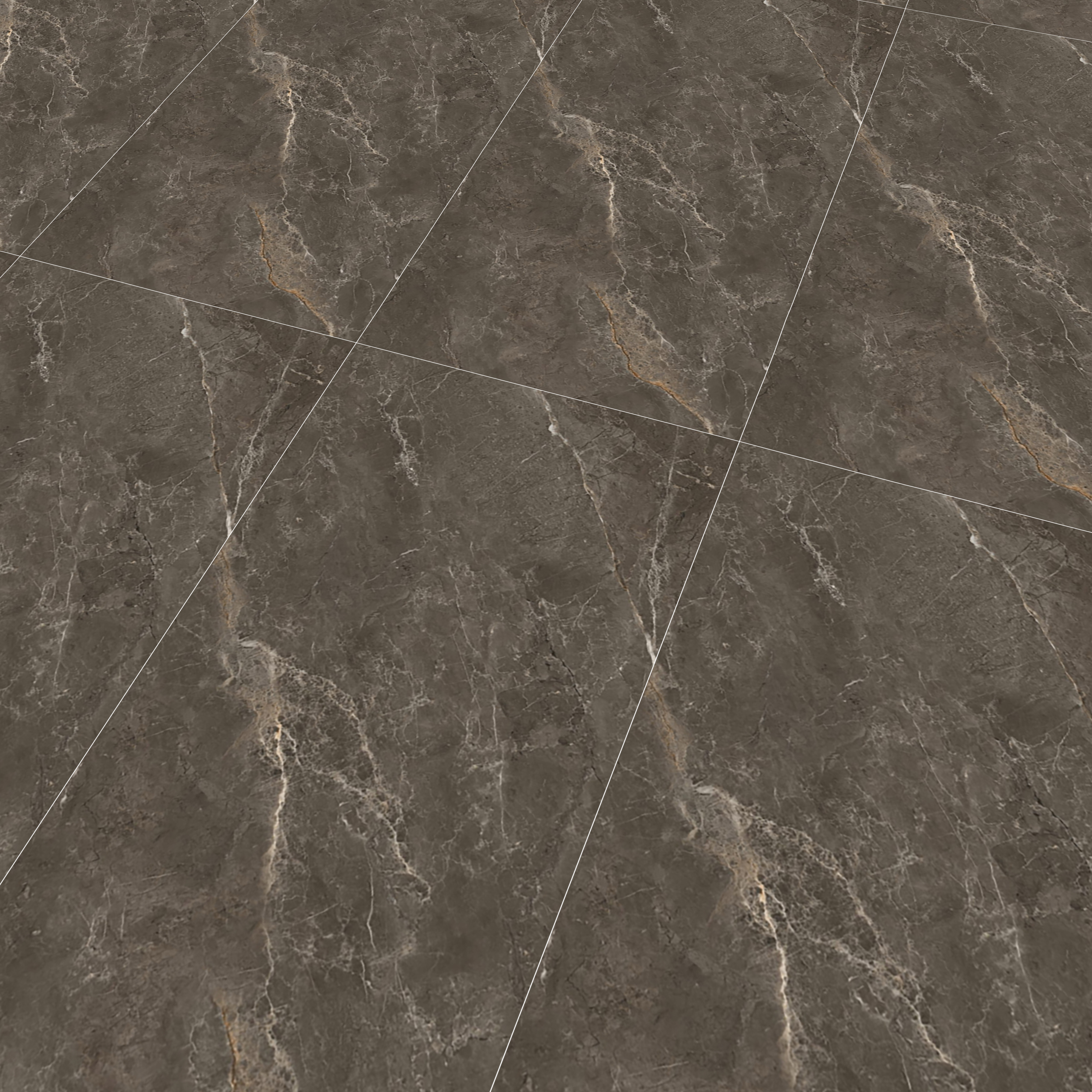 Marble Wall & Floor Tile TL 06176 Flutura Extreme Tabacco 4 ft x 2 ft Vitrified Lustera Effect Feather Feel Matte Finish - 8.5 mm | 6 Random Design | Suitable for Living Room, Bedroom, Bathroom
