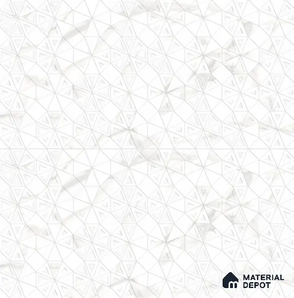 Punch Wall Tile TL 06188 B Classic Satuario Triangle 4 ft x 2 ft Vitrified Lustera Effect Feather Feel Matte Finish - 8.5 mm | 3 Random Design | Suitable for Living Room, Bedroom, Bathroom