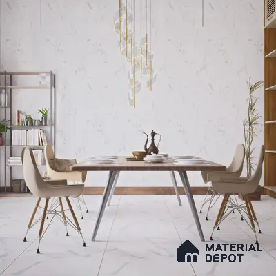 Punch Wall Tile TL 06188 B Classic Satuario Triangle 4 ft x 2 ft Vitrified Lustera Effect Feather Feel Matte Finish - 8.5 mm | 3 Random Design | Suitable for Living Room, Bedroom, Bathroom
