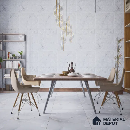 Punch Wall Tile TL 06190 B Prime Onyx Ice Triangle 4 ft x 2 ft Vitrified Lustera Effect Feather Feel Matte Finish - 8.5 mm | 2 Random Design | Suitable for Living Room, Bedroom, Bathroom
