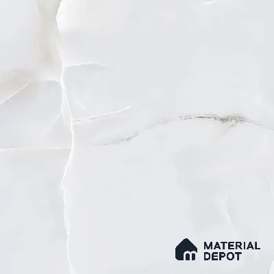 Marble Wall & Floor Tile TL 06190 Prime Onyx Ice 4 ft x 2 ft Vitrified Lustera Effect Feather Feel Matte Finish - 8.5 mm | 7 Random Design | Suitable for Living Room, Bedroom, Bathroom