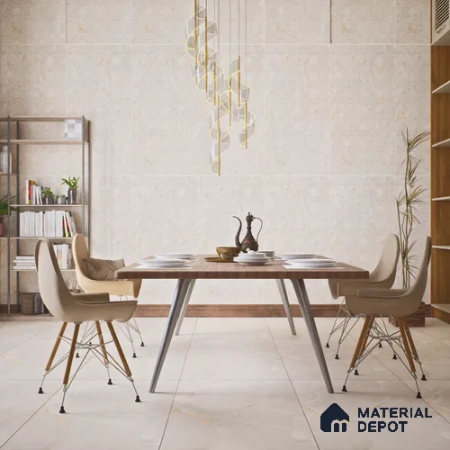 Punch Wall Tile TL 06191 B Prime Onyx Crema Triangle 4 ft x 2 ft Vitrified Lustera Effect Feather Feel Matte Finish - 8.5 mm | 2 Random Design | Suitable for Living Room, Bedroom, Bathroom