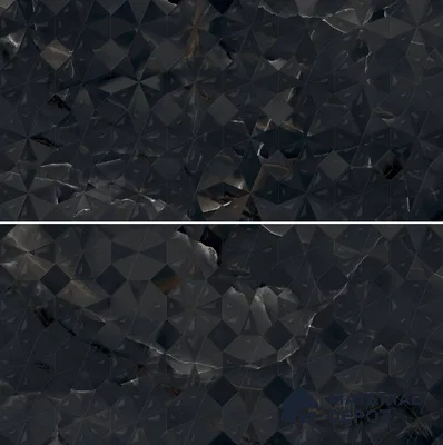 Punch Wall Tile TL 06193 B Prime Onyx Nero Triangle 4 ft x 2 ft Vitrified Lustera Effect Feather Feel Matte Finish - 8.5 mm | 2 Random Design | Suitable for Living Room, Bedroom, Bathroom