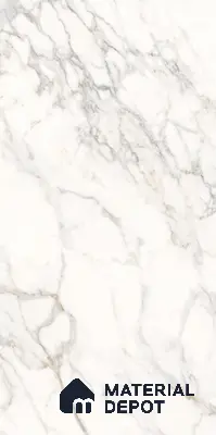 Marble Wall & Floor Tile TL 06101 Calacatta Prime 4 ft x 2 ft Vitrified Matte Finish - 9 mm | 6 Random Design | Suitable For Living Room, Bedroom, Bathroom, Kitchen