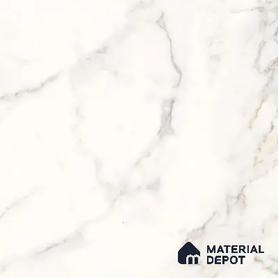 Marble Wall & Floor Tile TL 06101 Calacatta Prime 4 ft x 2 ft Vitrified Matte Finish - 9 mm | 6 Random Design | Suitable For Living Room, Bedroom, Bathroom, Kitchen