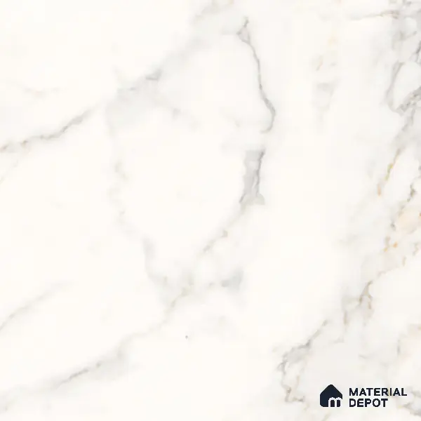 Marble Wall & Floor Tile TL 06101 Calacatta Prime 4 ft x 2 ft Vitrified Matte Finish - 9 mm | 6 Random Design | Suitable For Living Room, Bedroom, Bathroom, Kitchen