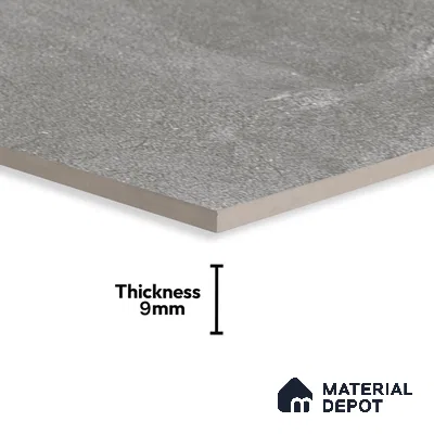 Marble Wall & Floor Tile TL 06102 B Casper Grigio 4 ft x 2 ft Vitrified Matte Finish - 9 mm | 6 Random Design | Suitable For Living Room, Bedroom, Bathroom, Kitchen (Sample)