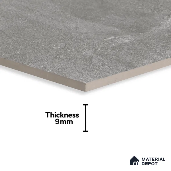 Marble Wall & Floor Tile TL 06102 B Casper Grigio 4 ft x 2 ft Vitrified Matte Finish - 9 mm | 6 Random Design | Suitable For Living Room, Bedroom, Bathroom, Kitchen (Sample)