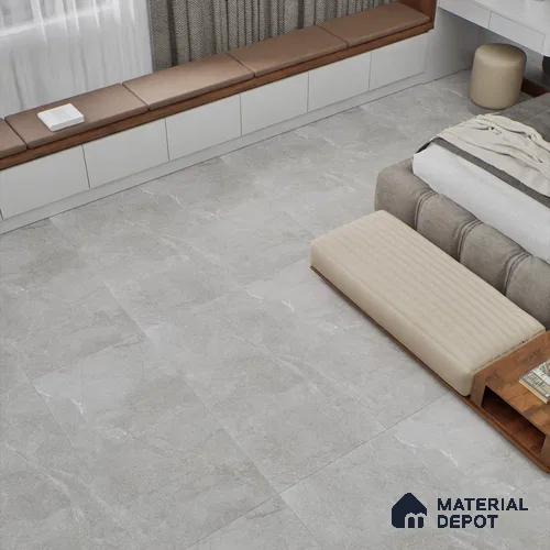 Marble Wall & Floor Tile TL 06102 B Casper Grigio 4 ft x 2 ft Vitrified Matte Finish - 9 mm | 6 Random Design | Suitable For Living Room, Bedroom, Bathroom, Kitchen