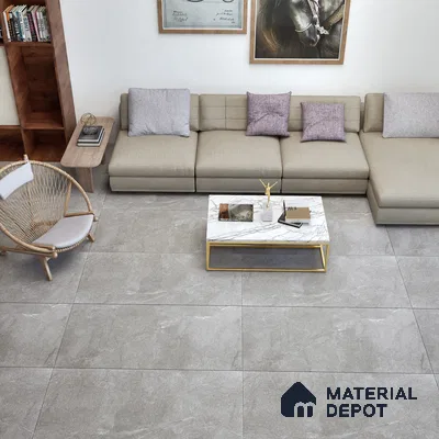 Marble Wall & Floor Tile TL 06102 B Casper Grigio 4 ft x 2 ft Vitrified Matte Finish - 9 mm | 6 Random Design | Suitable For Living Room, Bedroom, Bathroom, Kitchen (Sample)