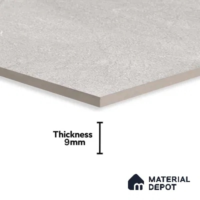 Marble Wall & Floor Tile TL 06102 C Casper Silver 4 ft x 2 ft Vitrified Matte Finish - 9 mm | 6 Random Design | Suitable For Living Room, Bedroom, Bathroom, Kitchen