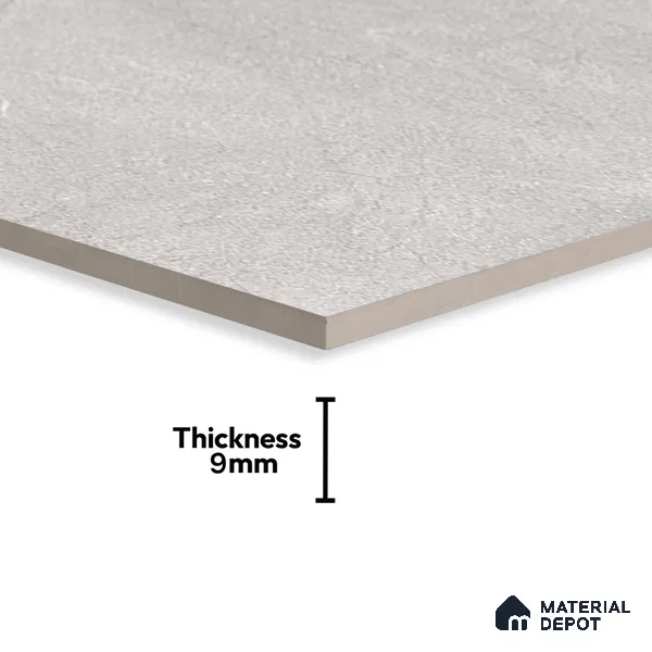 Marble Wall & Floor Tile TL 06102 C Casper Silver 4 ft x 2 ft Vitrified Matte Finish - 9 mm | 6 Random Design | Suitable For Living Room, Bedroom, Bathroom, Kitchen