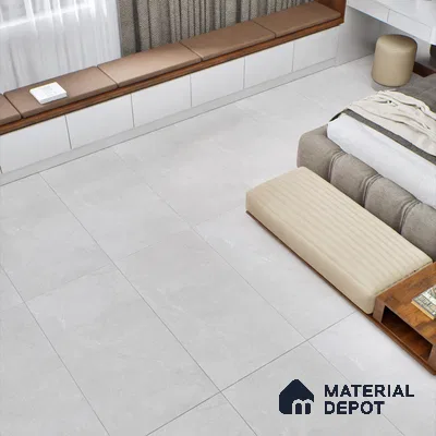 Marble Wall & Floor Tile TL 06102 C Casper Silver 4 ft x 2 ft Vitrified Matte Finish - 9 mm | 6 Random Design | Suitable For Living Room, Bedroom, Bathroom, Kitchen