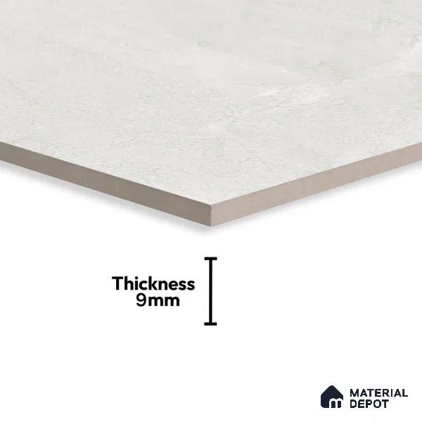 Marble Wall & Floor Tile TL 06102 Casper Bianco 4 ft x 2 ft Vitrified Matte Finish - 9 mm | 6 Random Design | Suitable For Living Room, Bedroom, Bathroom, Kitchen (Sample)