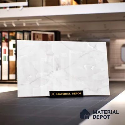 Marble Floor & Wall Large Format Tile TL 06622 Onyx Garnet 6 ft x 4 ft Glossy Finish Vitrified Tile - 9 mm | Suitable for Living Room, Bedroom & Bathroom | Adhesive and Spacers Must be Used During Installation
