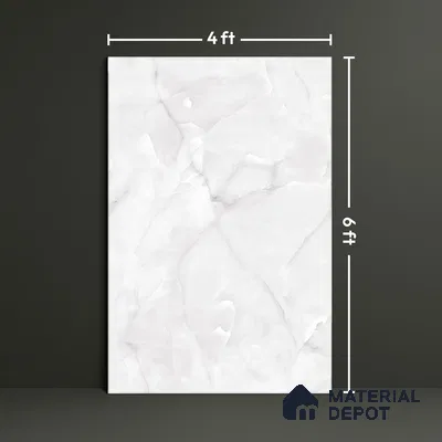 Marble Floor & Wall Large Format Tile TL 06622 Onyx Garnet 6 ft x 4 ft Glossy Finish Vitrified Tile - 9 mm | Suitable for Living Room, Bedroom & Bathroom | Adhesive and Spacers Must be Used During Installation