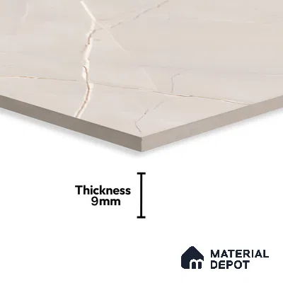 Marble Wall & Floor Tile TL 06325  Ashen Glow 4 ft x 2 ft Vitrified Matte Finish - 9 mm (Random Design 4) | Suitable for Living Room,Bedroom,Bathroom & Kitchen (Sample)