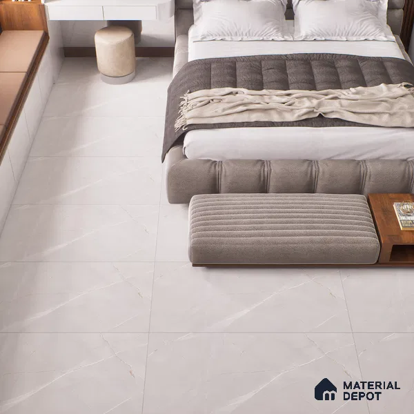 Marble Wall & Floor Tile TL 06325  Ashen Glow 4 ft x 2 ft Vitrified Matte Finish - 9 mm (Random Design 4) | Suitable for Living Room,Bedroom,Bathroom & Kitchen (Sample)