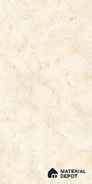 Marble Wall & Floor Tile TL 05309 B Aurelio Jerusalem Crema 4 ft x 2 ft Vitrified Carving Matte Finish - 9 mm | Suitable for Living Room, Bedroom, Feature / Accent Walls & Highlighter Wall (Sample)