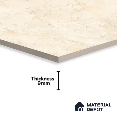 Marble Wall & Floor Tile TL 05309 B Aurelio Jerusalem Crema 4 ft x 2 ft Vitrified Carving Matte Finish - 9 mm | Suitable for Living Room, Bedroom, Feature / Accent Walls & Highlighter Wall (Sample)