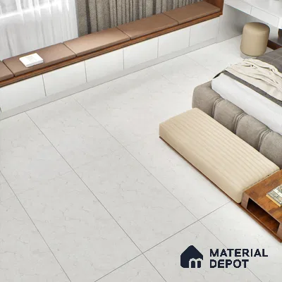 Marble Wall & Floor Tile TL 05309 Aurelio Jerusalem Blanco 4 ft x 2 ft Vitrified Carving Matte Finish - 9 mm | Suitable for Living Room, Bedroom, Feature / Accent Walls & Highlighter Wall (Sample)