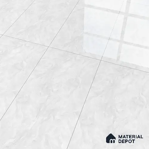 Marble Wall & Floor Tile TL 05310 B Aurelio Matrix White 4 ft x 2 ft Vitrified High Gloss Finish - 9 mm | Suitable for Living Room, Bedroom, Feature / Accent Walls & Highlighter Wall