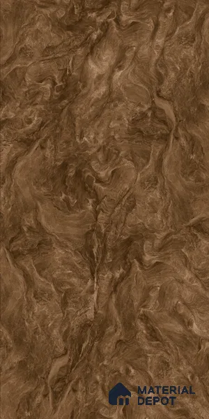 Marble Wall & Floor Tile TL 05310 C Aurelio Matrix Brown 4 ft x 2 ft Vitrified High Gloss Finish - 9 mm | Suitable for Living Room, Bedroom, Feature / Accent Walls & Highlighter Wall