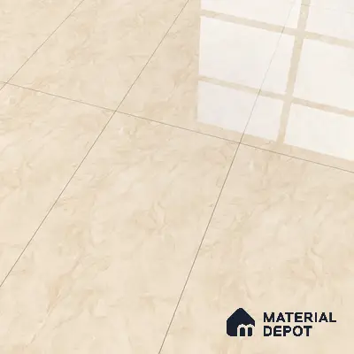Marble Wall & Floor Tile TL 05310 E Aurelio Matrix Latte 4 ft x 2 ft Vitrified High Gloss Finish - 9 mm | Suitable for Living Room, Bedroom, Feature / Accent Walls & Highlighter Wall