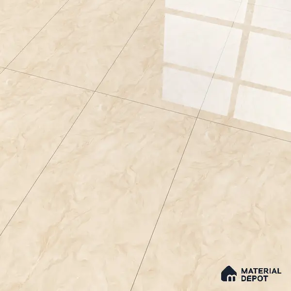 Marble Wall & Floor Tile TL 05310 E Aurelio Matrix Latte 4 ft x 2 ft Vitrified High Gloss Finish - 9 mm | Suitable for Living Room, Bedroom, Feature / Accent Walls & Highlighter Wall