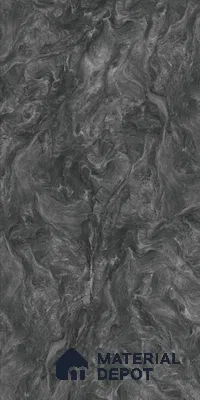 Marble Wall & Floor Tile TL 05310 F Aurelio Matrix Dark 4 ft x 2 ft Vitrified High Gloss Finish - 9 mm | Suitable for Living Room, Bedroom, Feature / Accent Walls & Highlighter Wall (Sample)